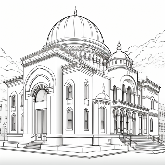 דף צביעה בית כנסת