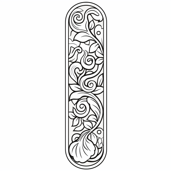 ציור מזוזה לצביעה