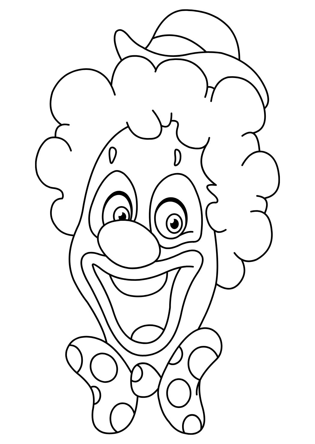 דף צביעה ליצן