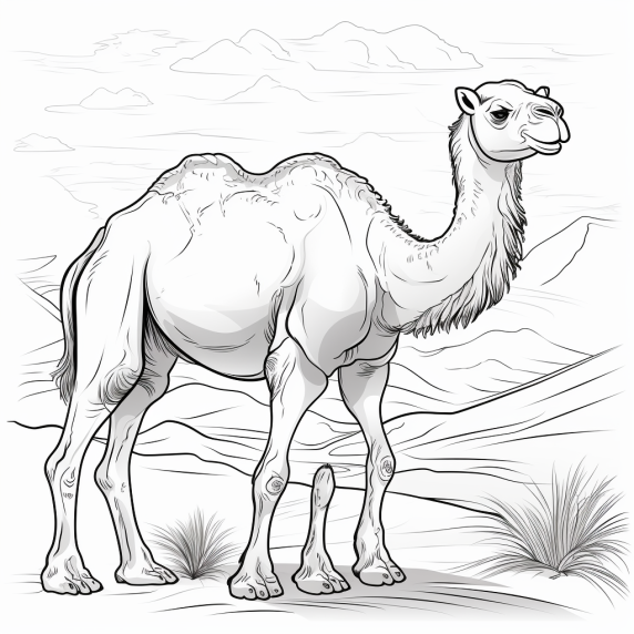 דפי צביעה גמל