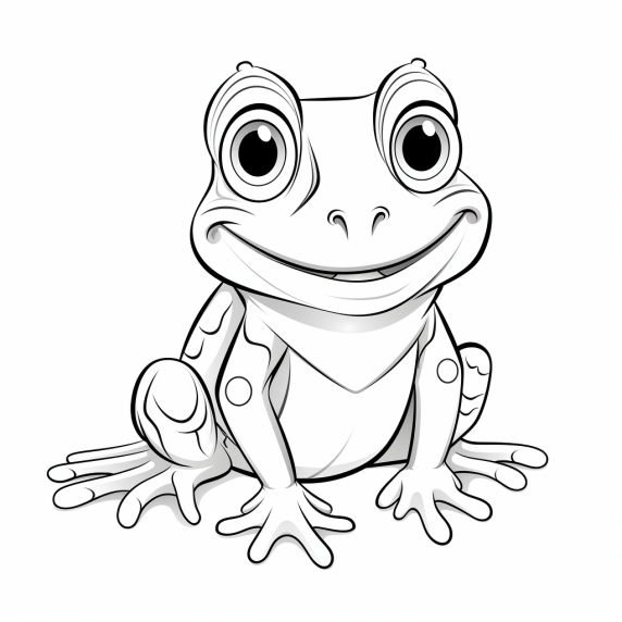 ציור של צפרדע לצביעה